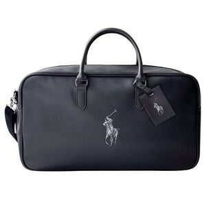 {Polo by Ralph Lauren Fragrance} The Ralph Lauren Faux Leather Black Duffel Bag